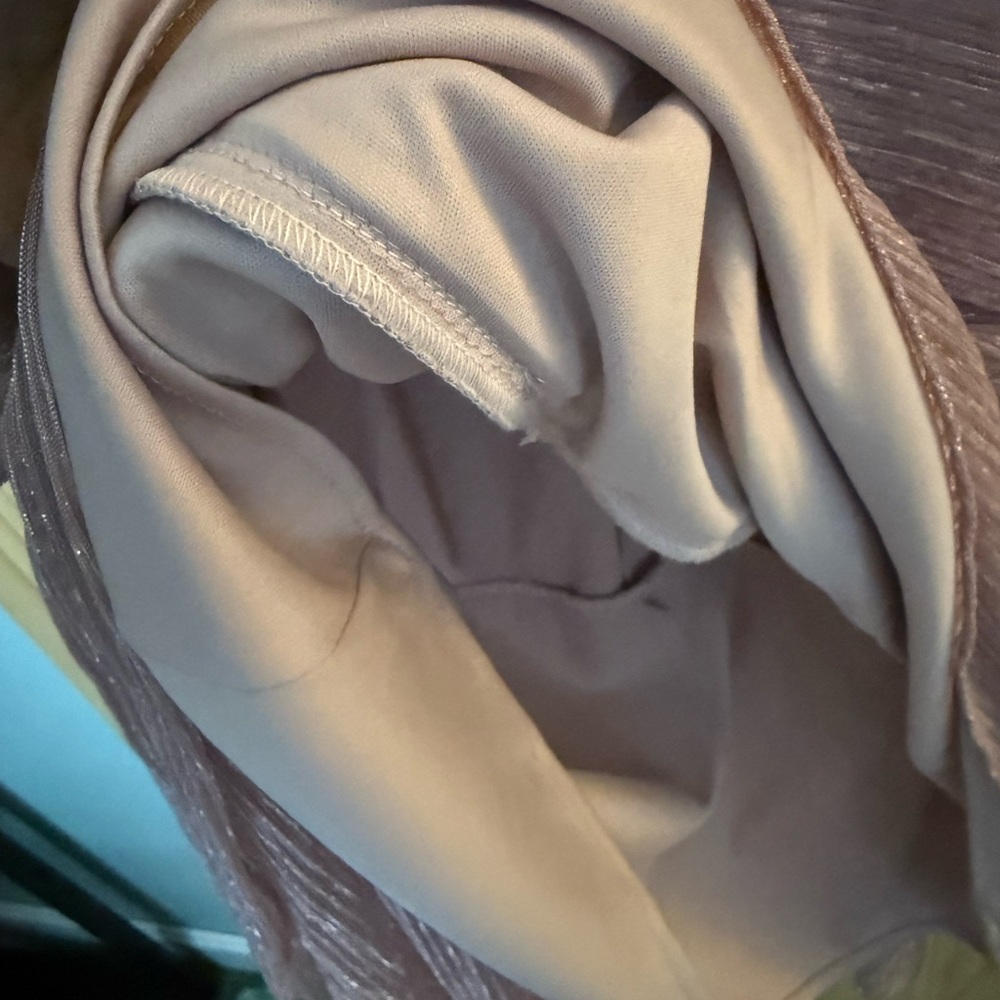 SLNY Shimmering Mauve High Low Dress - Picture 8 of 10